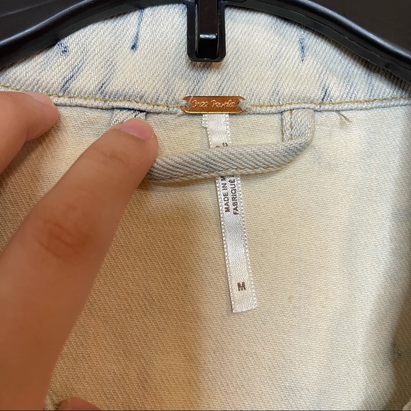 Nwt Free People Tiedye button up jean jacket - Picture 4 of 7